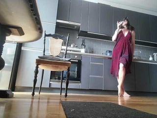 yourserenity depraved brunette cam girl presents her pussy sodomized
